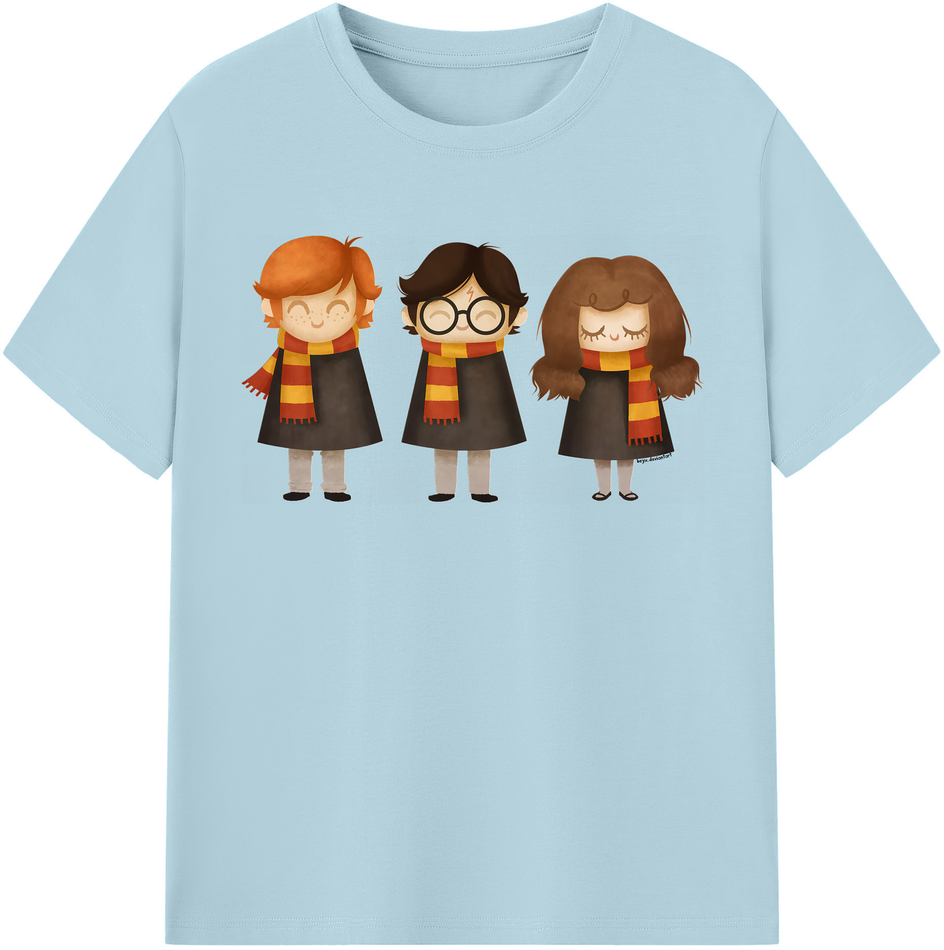 （画像用） Harry Potter ハリー・ポッターシリーズ 綿100％半袖Tシャツ（フロントプリント）